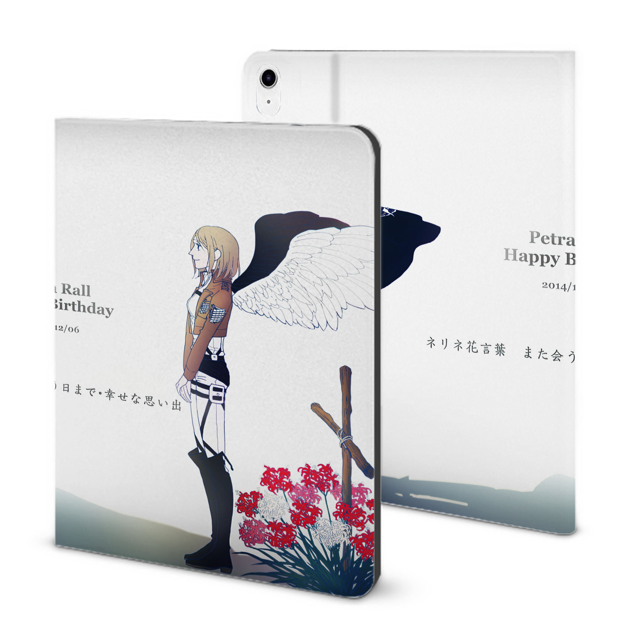 （画像用） 進撃の巨人 Attack on Titan IPad ケース ブック型 PUレザー TPU 耐衝撃 軽量 薄型 ペン収納なし 全面保護 IPad 各モデル対応